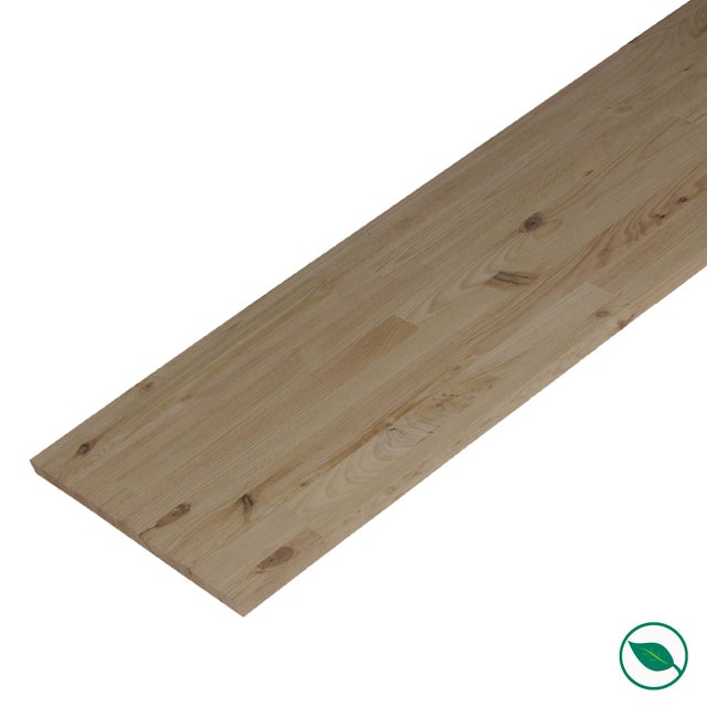 Tablette pin massif lamellé collé rustique 2000 × 300 × 18 mm FSC Mixte 70 %