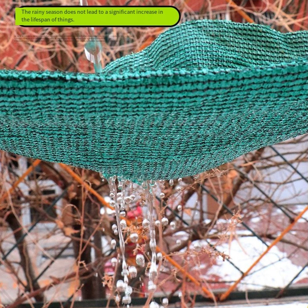 (2x3m) Filet de protection solaire vert foncé, filet pare-soleil, filet d'isolation de balcon, filet pare-soleil extérieur pour terrasses - 5