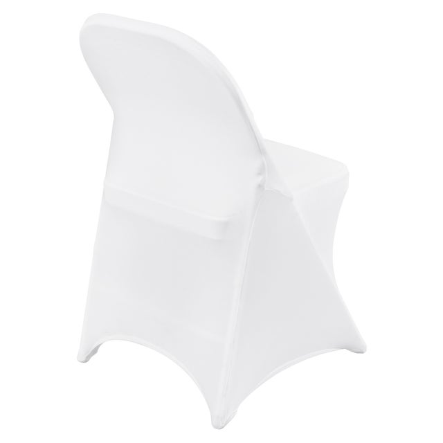 Housses de chaise extensible,SucceBuy ajustement universel,lavables et amovibles,12 pièces blanches pour mariage