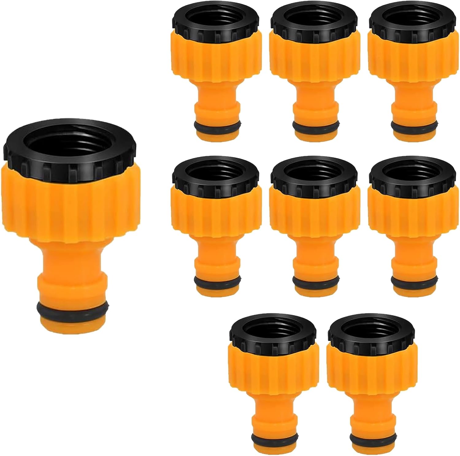 Adapter do kranu, 2 w 1, gwintowany łącznik do węży ogrodowych 3/4" i 1/2", 8 szt.