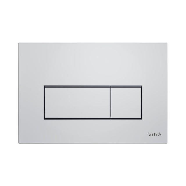 VITRA Plaque de commande WC 3/6L déclenchement mécanique SQUARE Chromé