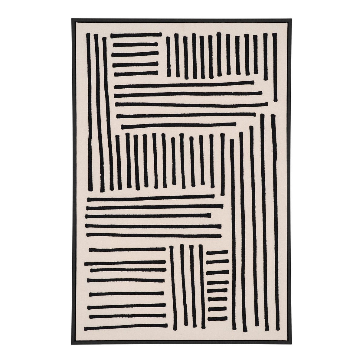 Wydruk na Płótnie z Ramą Lipari, Bawełna, Czarny, Seven Design