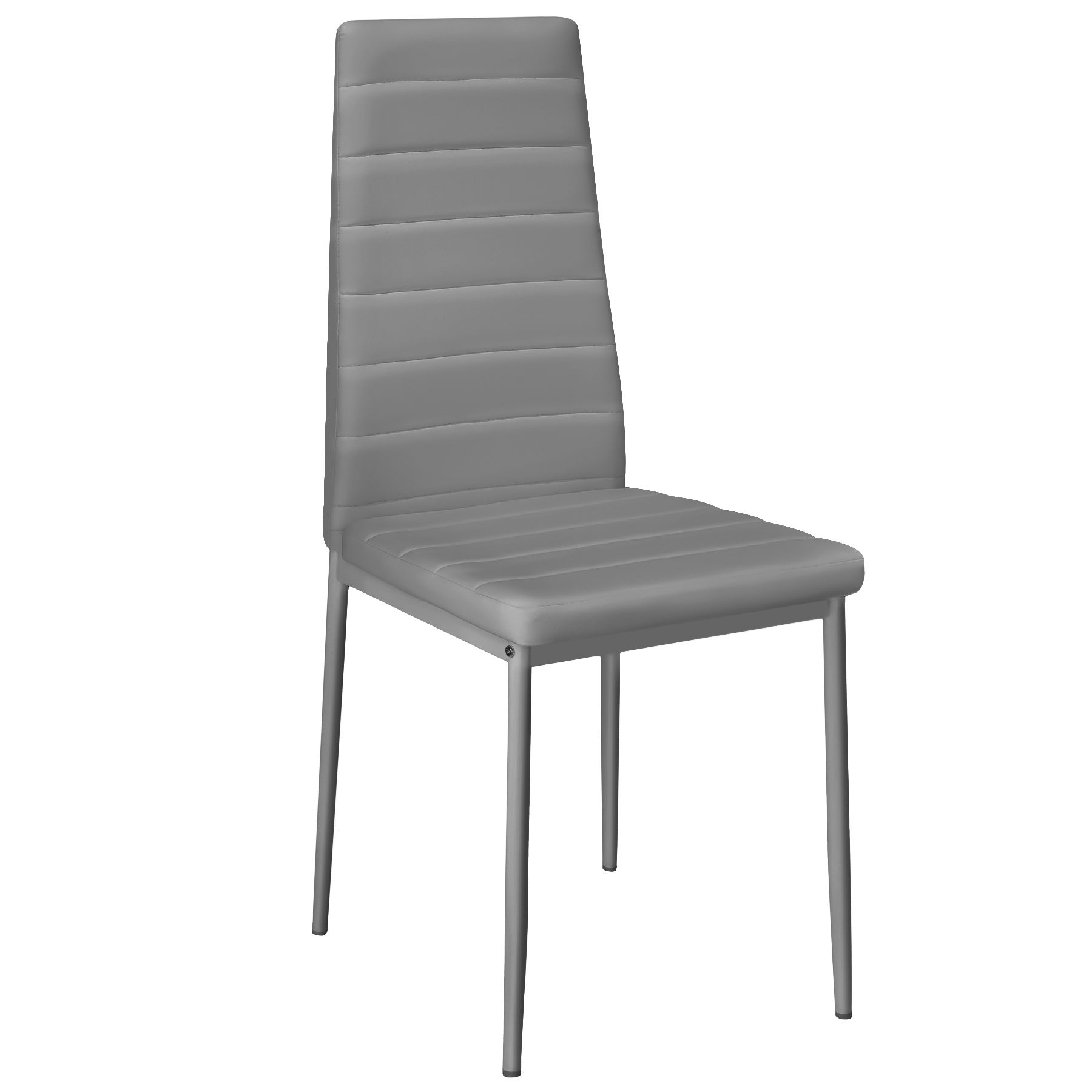 TECTAKE Conjunto de cadeiras de sala de jantar estofo revestido em pele sintética - 2