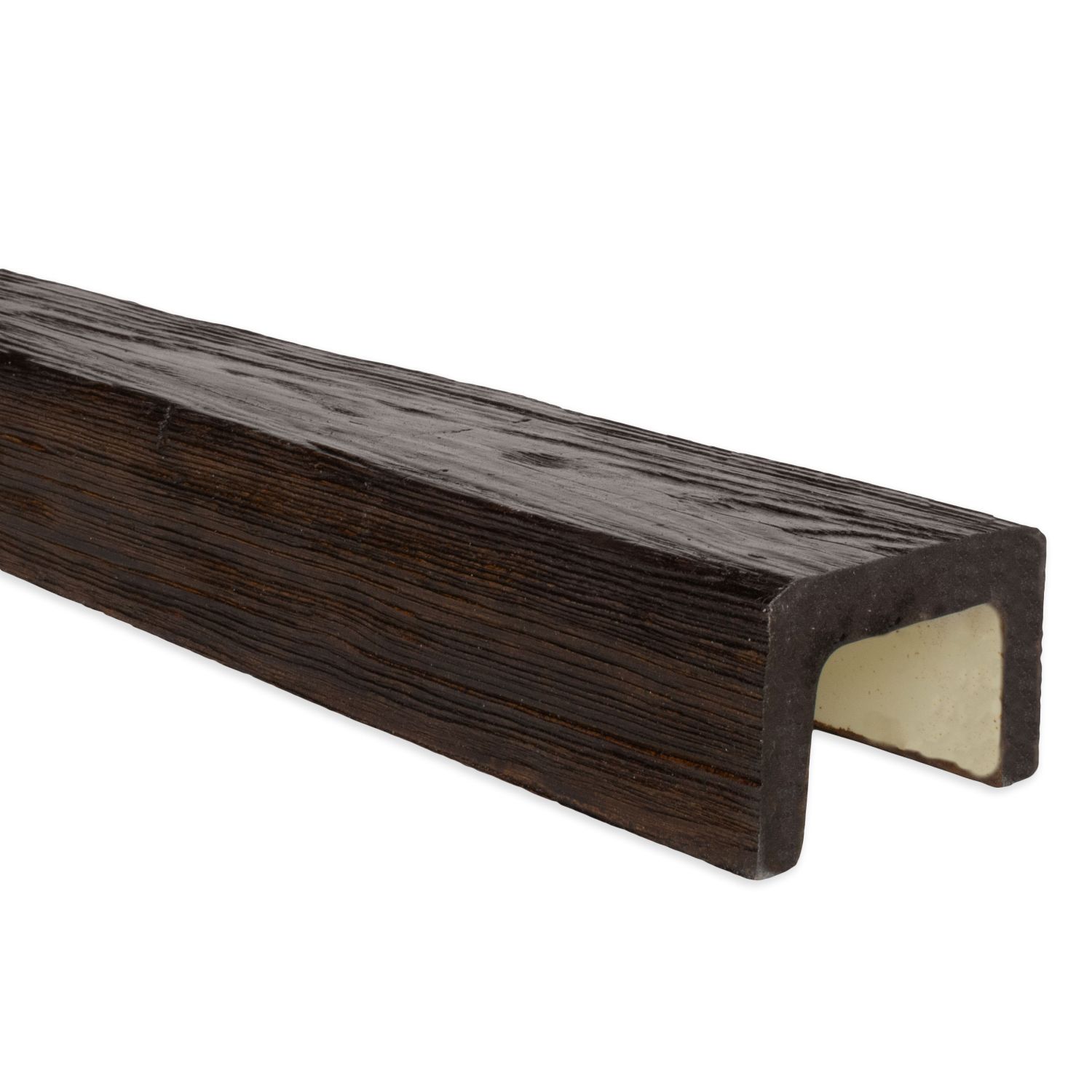 PROVISTON Fausse poutre 60 x 90 x 2000 mm en PU HD Chêne foncé - 2