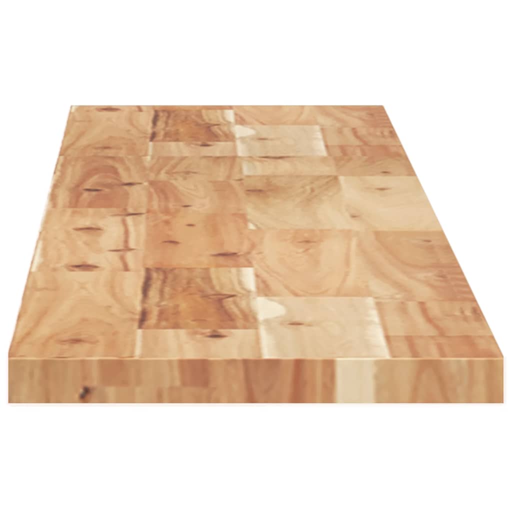 2 pcs Étagères murale | Étagère flottante | Étagères de rangements 140x20x2 cm acacia massif à l'huile CFW46524 - 5