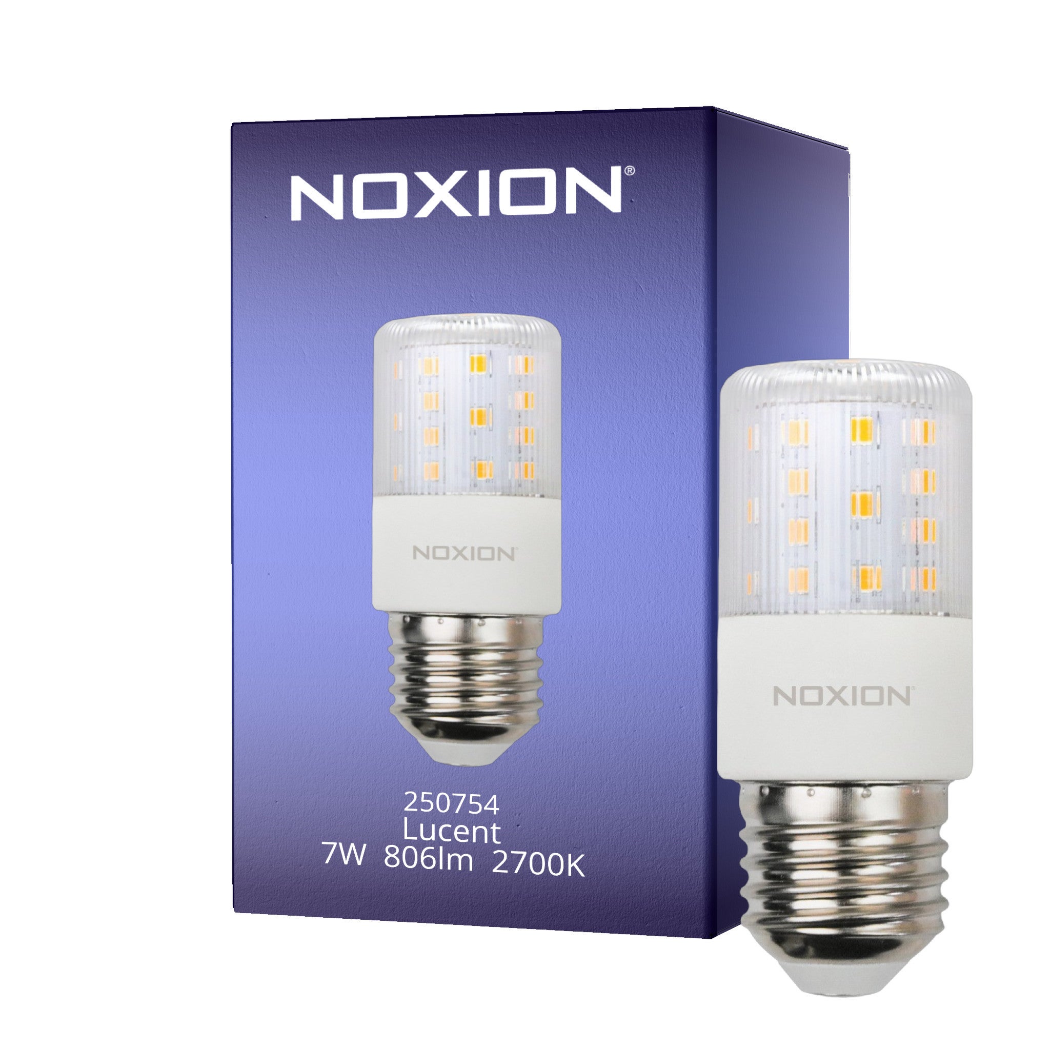 Noxion Lucent LED E27 Stick Claire 7W 806lm - 827 Blanc Très Chaud ...