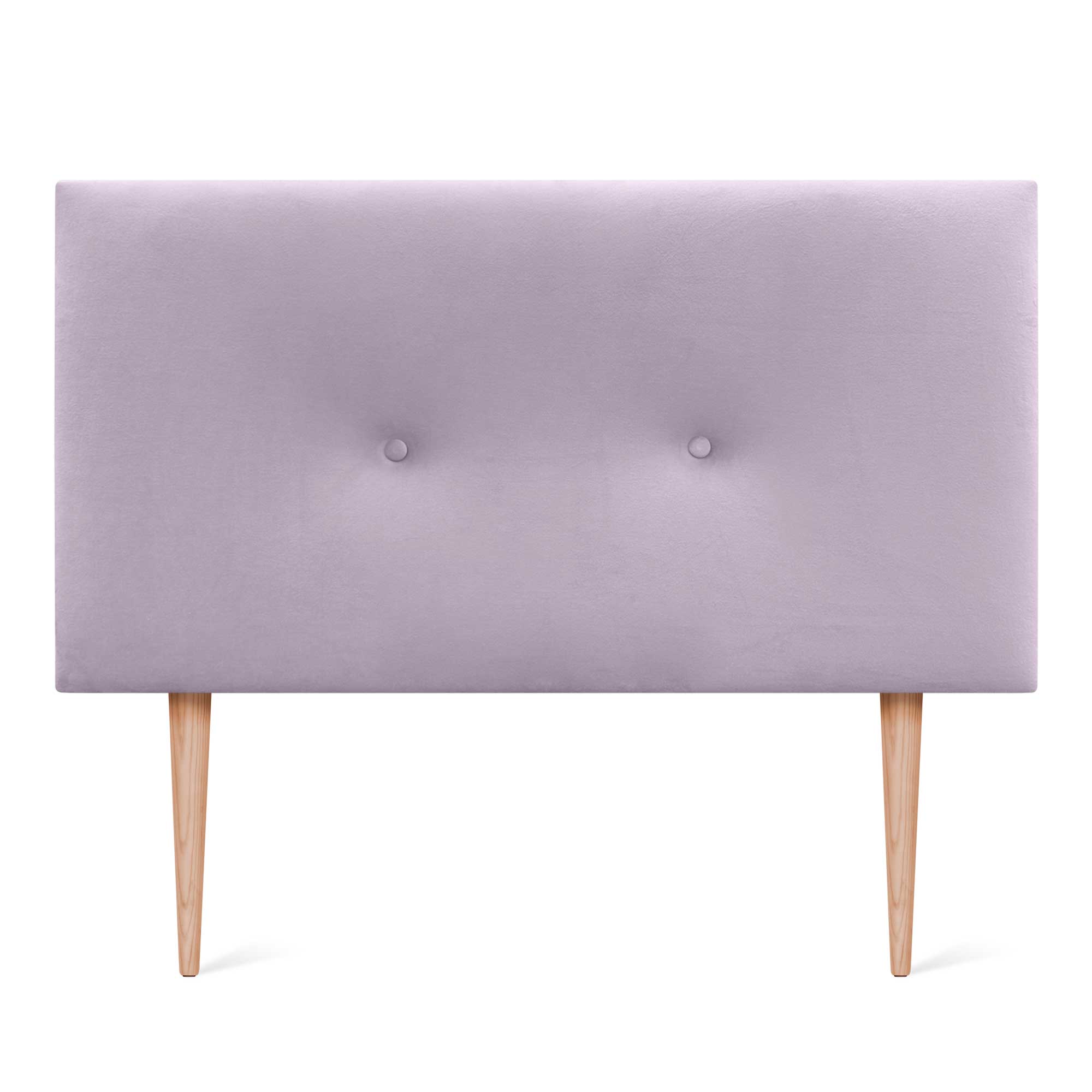 DHOME Testiera in velluto liscio con bottoni e gambe alta gamma moderna testiera imbottita per letto di lusso camera da (Saumon, 95x115cm) - 3