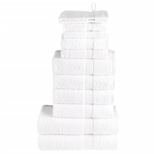 Ensemble de serviettes de qualité supérieure SOLUND 12pcs blanc vidaXL