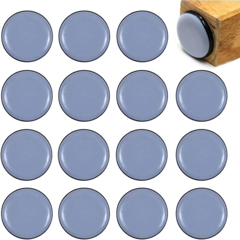 20 szt. Podkładek pod meble, samoprzylepne podkładki teflonowe, podkładki ochronne pod meble, okrągłe, podkładki pod krzesła (25 mm)