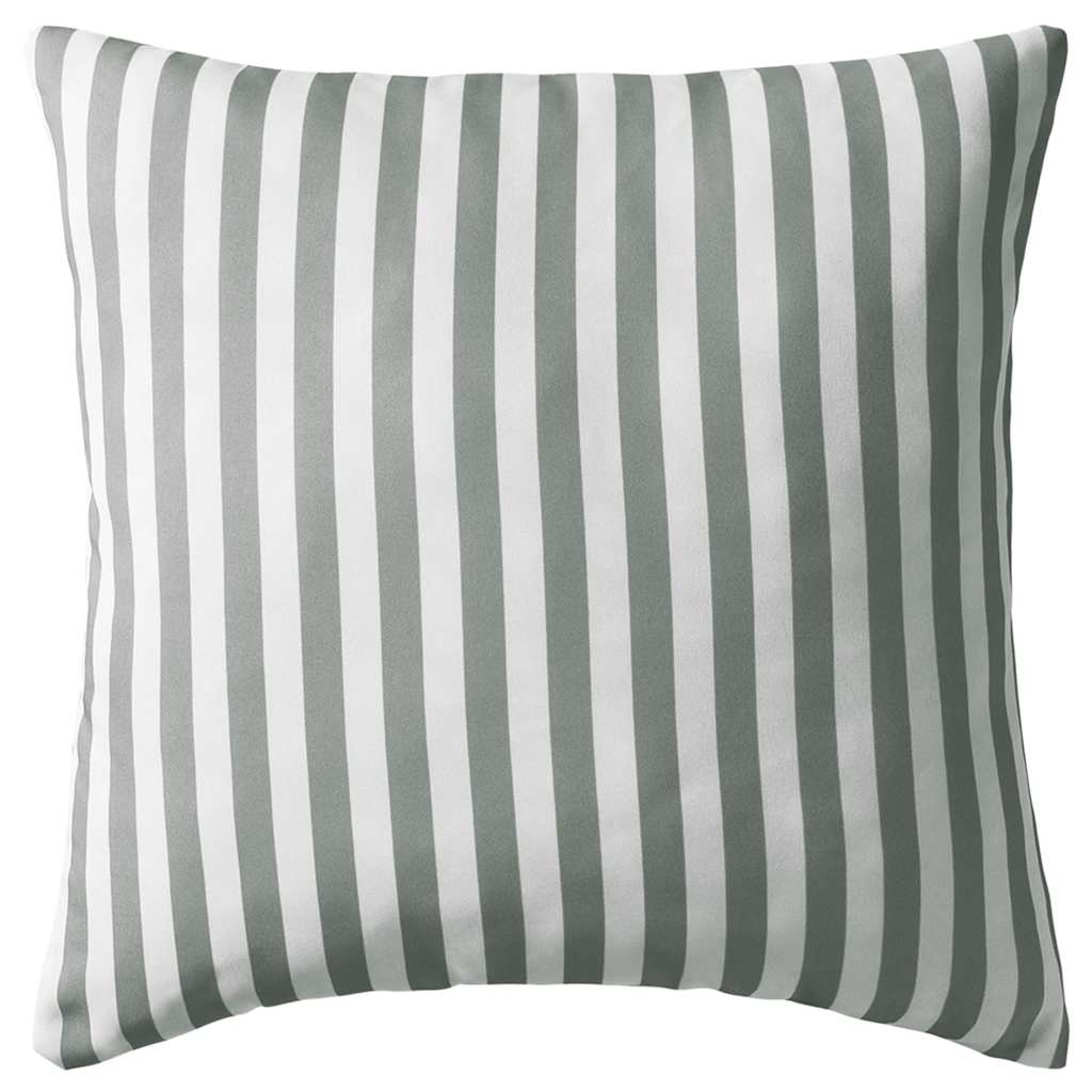 Cojines para exterior a rayas 45x45 cm gris 4 unidades vidaXL - 4