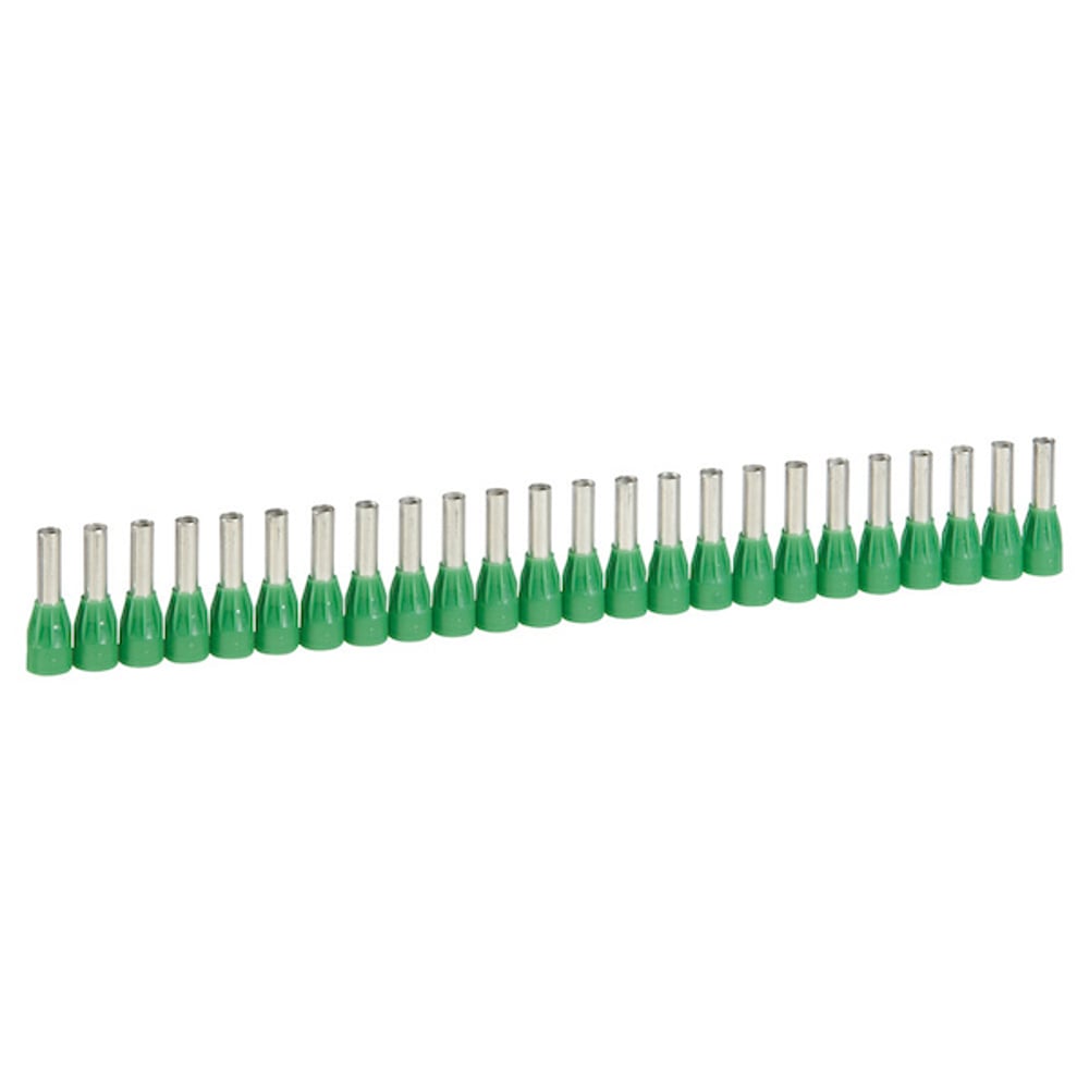 250 Embouts de Câblage à Collerette LEGRAND Isolante Starfix Simple en Bande pour Conducteurs Section 6mm² Vert - 37668 - 4