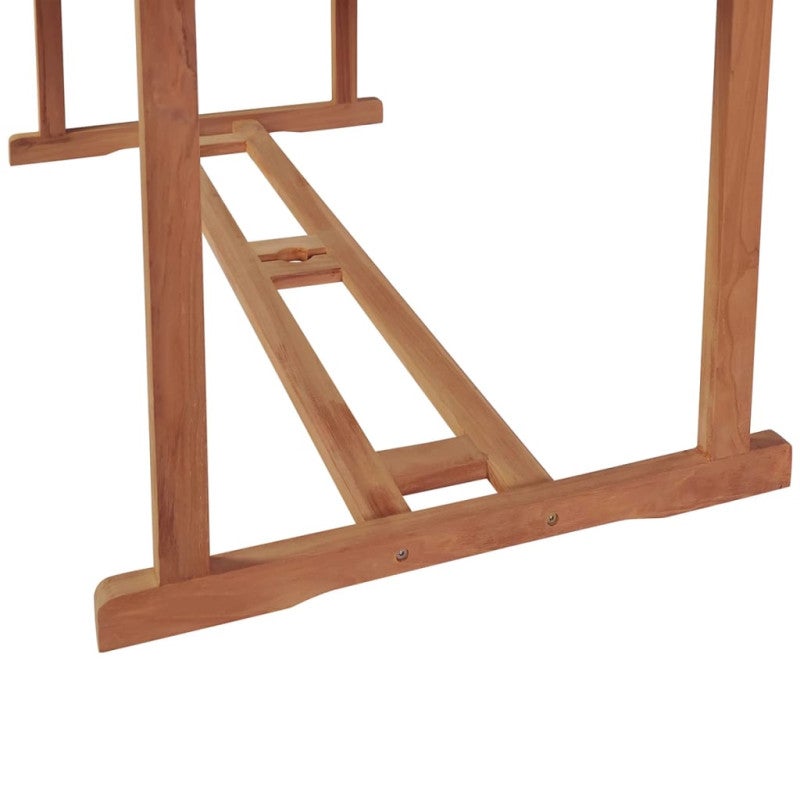 Table de jardin extensible rectangulaire en Bois Marron - 6