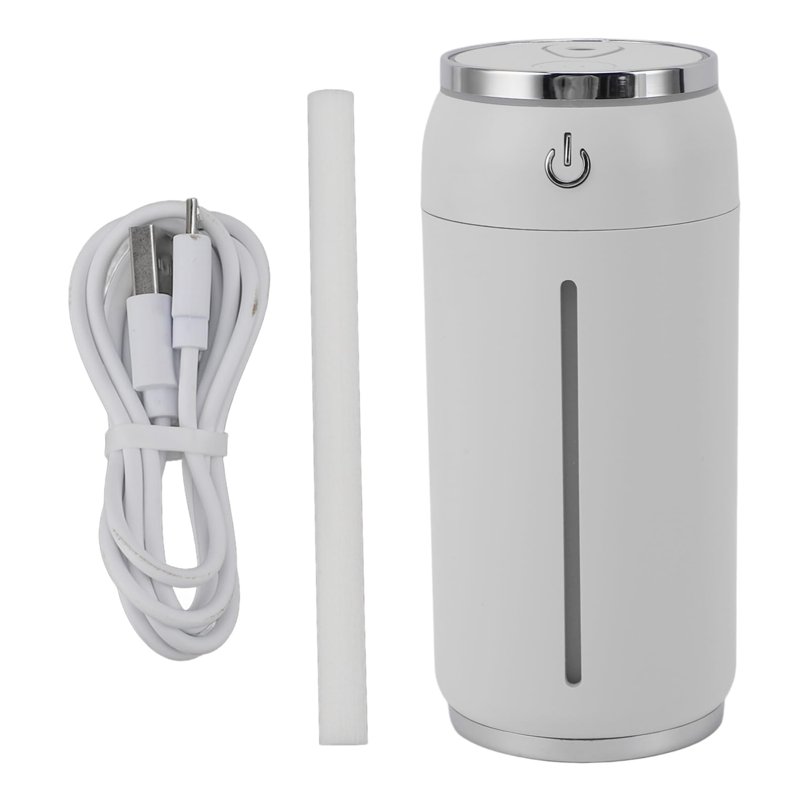 Humidificateur d'air à ultrasons, 500 ml, silencieux, avec veilleuse et deux modes de brume réglables pour chambre à coucher, bureau, chambre de bébé, salon, plantes, voiture