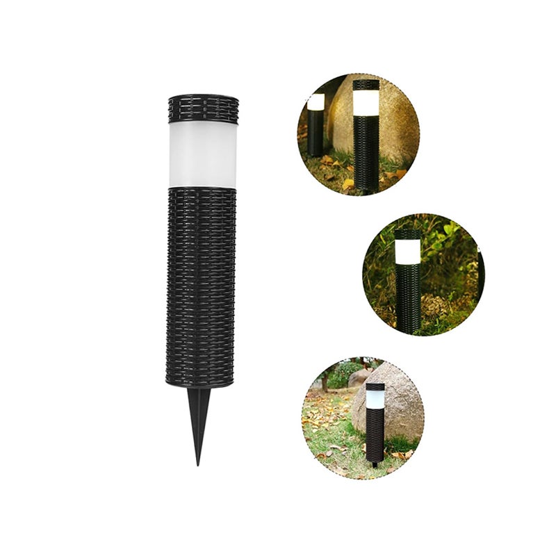 Biała solarna lampa LED, oświetlenie zewnętrzne, lampa ogrodowa, lampka nocna, wodoodporne oświetlenie zewnętrzne