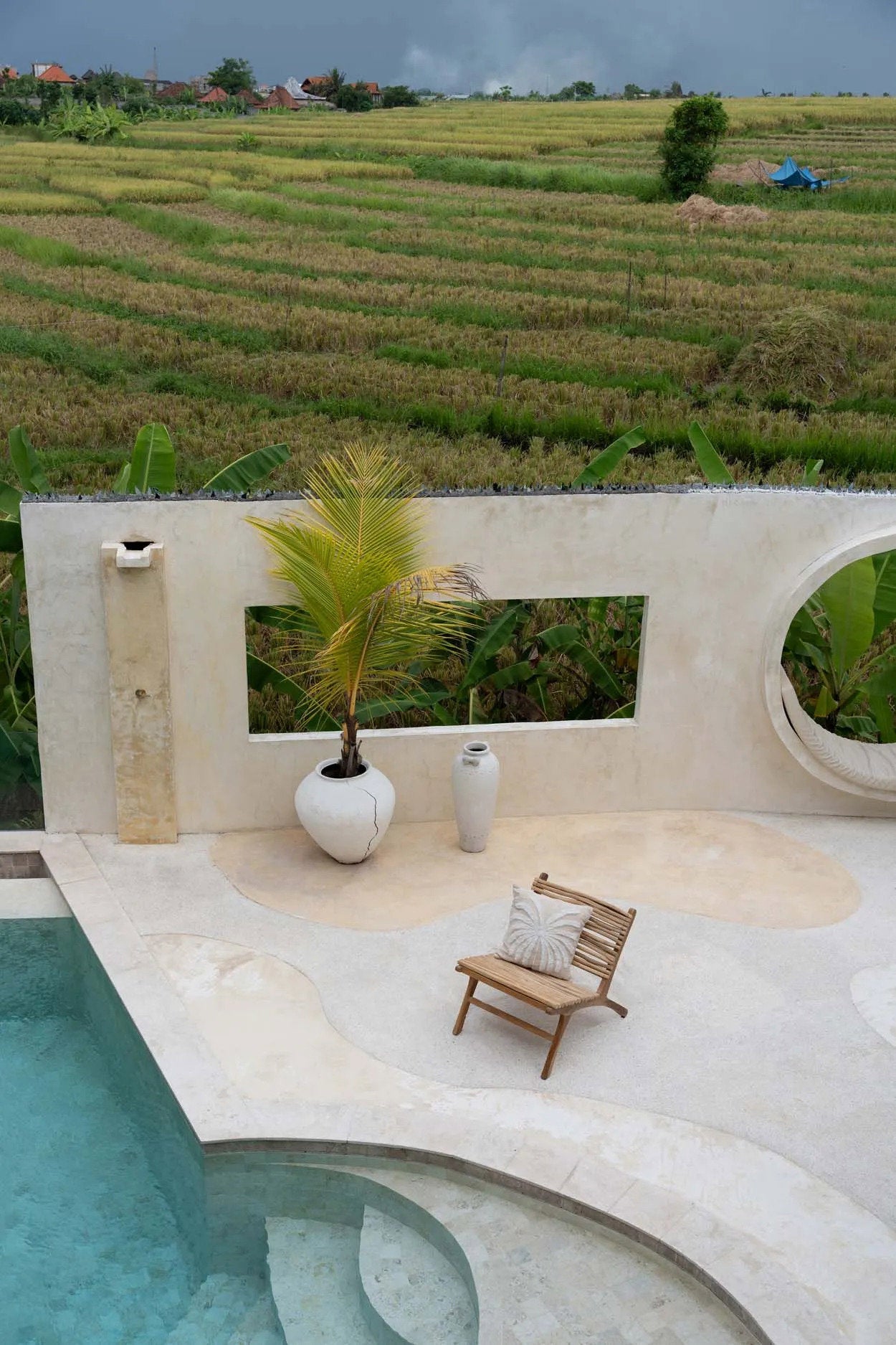 Housse De Coussin Isla Palm - Naturel Blanc - 3