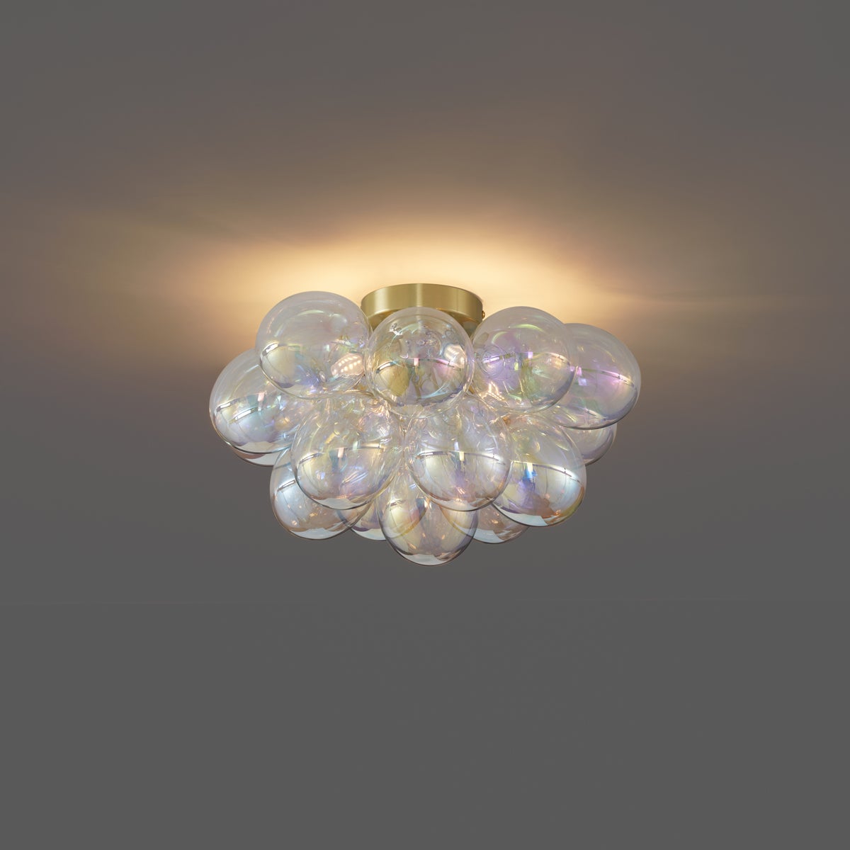 Qazqa design plafonnier - Uvas - laiton, max. 8w, g9, à 4 lumières, 42cm, idéal pour la salle à manger, la cuisine, la chambre - 9