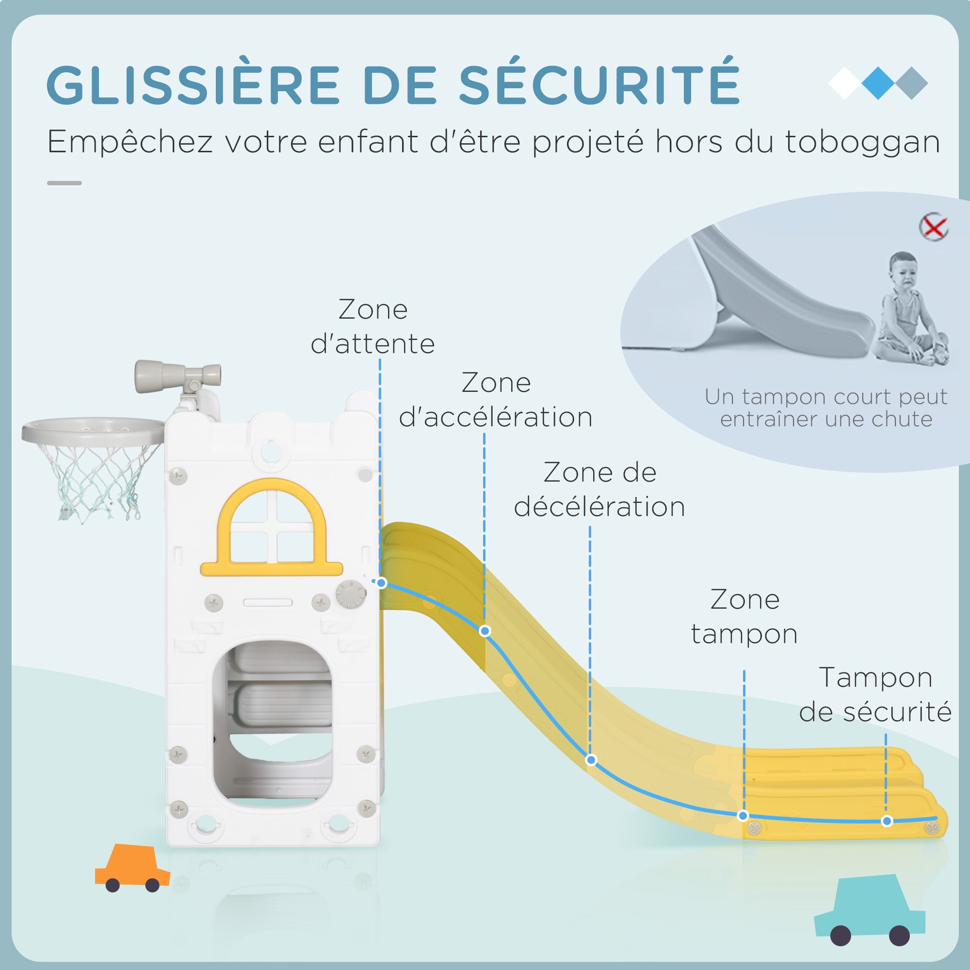 Toboggan pour enfants HDPE AIYAPLAY - 5