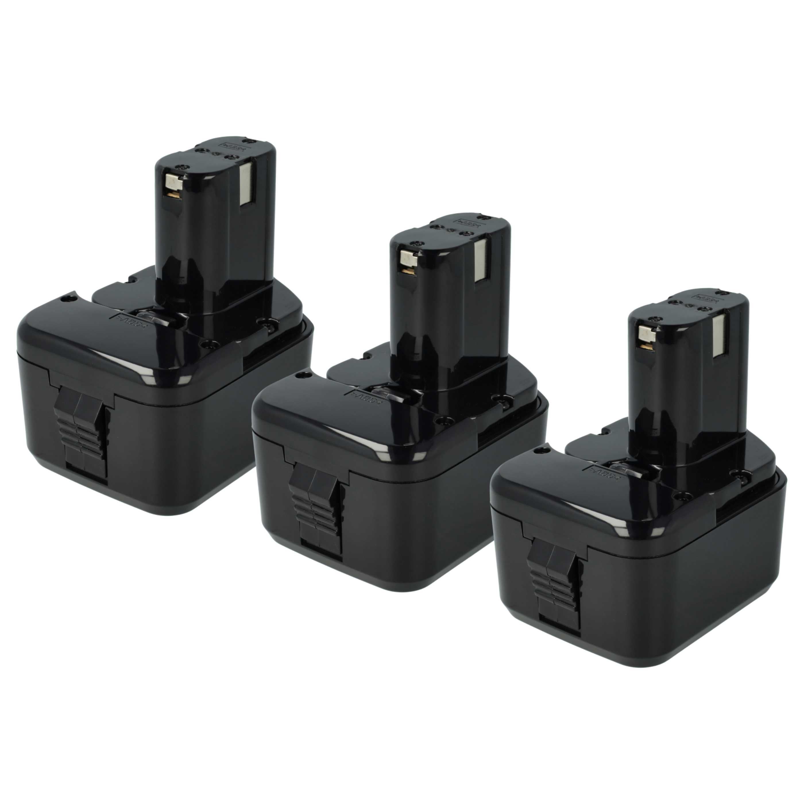 vhbw 3 x Battery Compatible with Hitachi DS12DVF3, DS 12DVF3, DW18D, DW