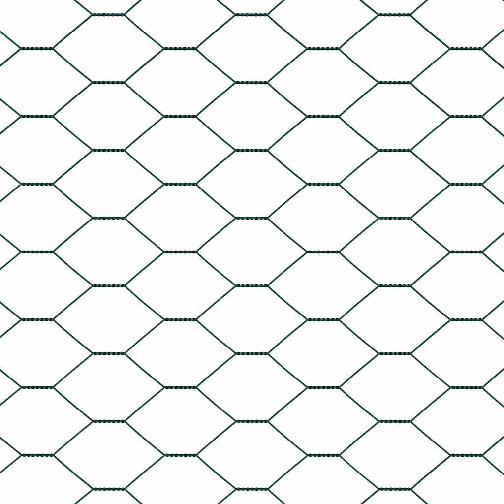 Maison Exclusive - Fixation au sol hexagonale 25 x 1,2 m Acier recouvert de PVC - 9