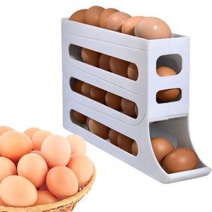 EGOUTTOIR A COUVERTS,--Boîte de rangement'œufs pour réfrigérateur, 12