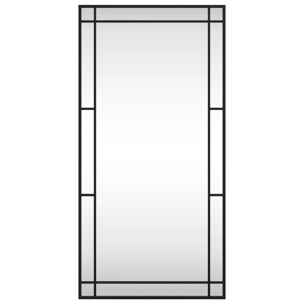 Maison Exclusive - Miroir mural noir 50x100 cm rectangulaire fer - 3