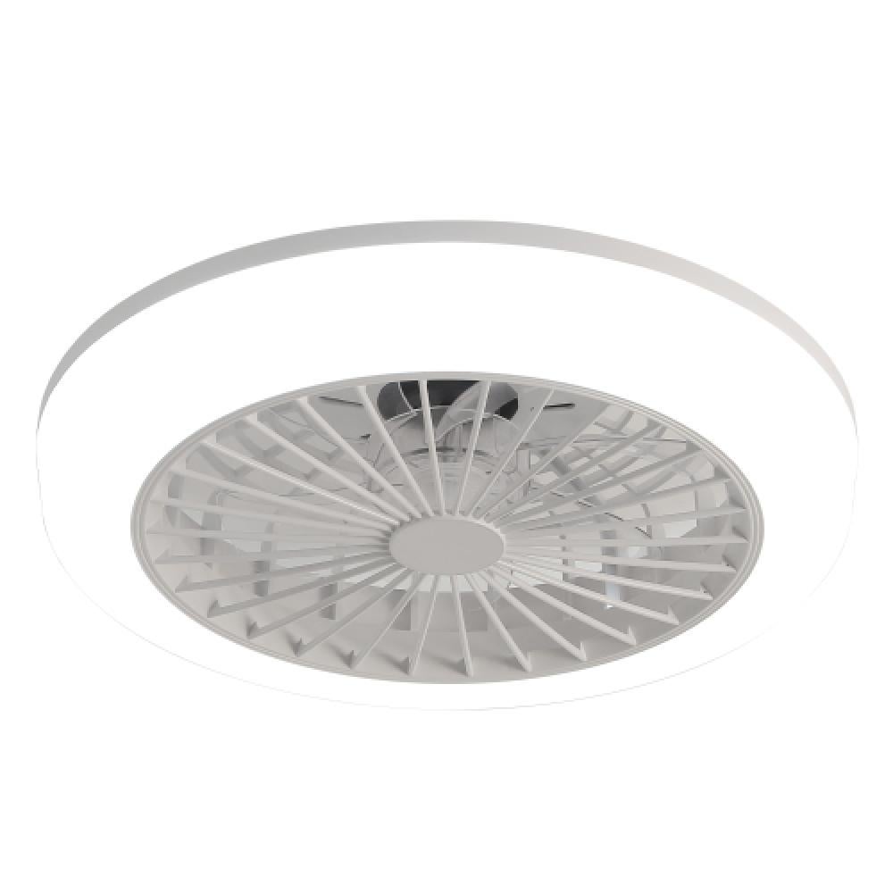 Ventilatore da soffitto 46CM con illuminazione LED, telecomando,funzione inversa Design moderno senza pale,per camera da letto,cucina e sala da pranzo - 2