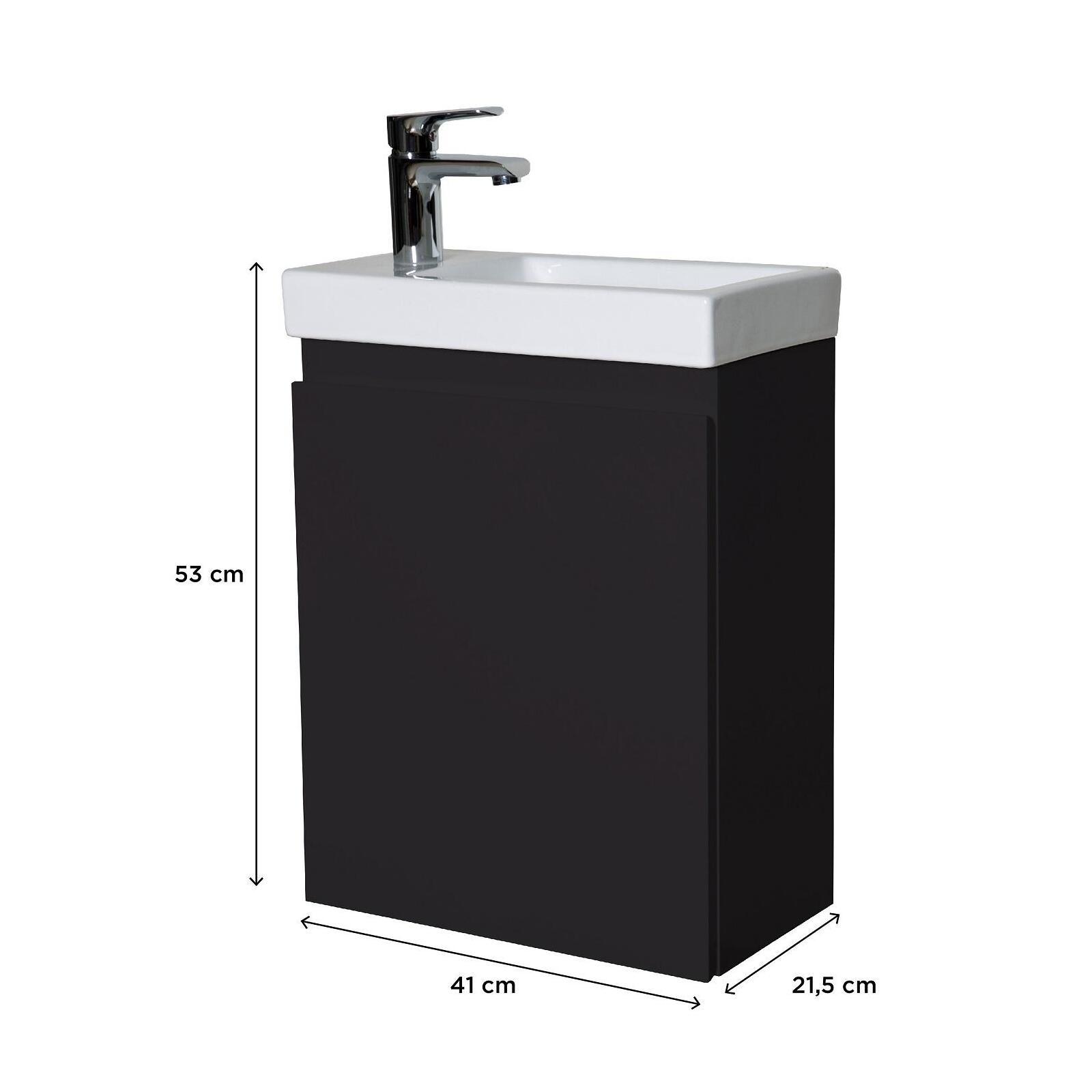 Meuble lave-mains LISA suspendu 41 cm - 3