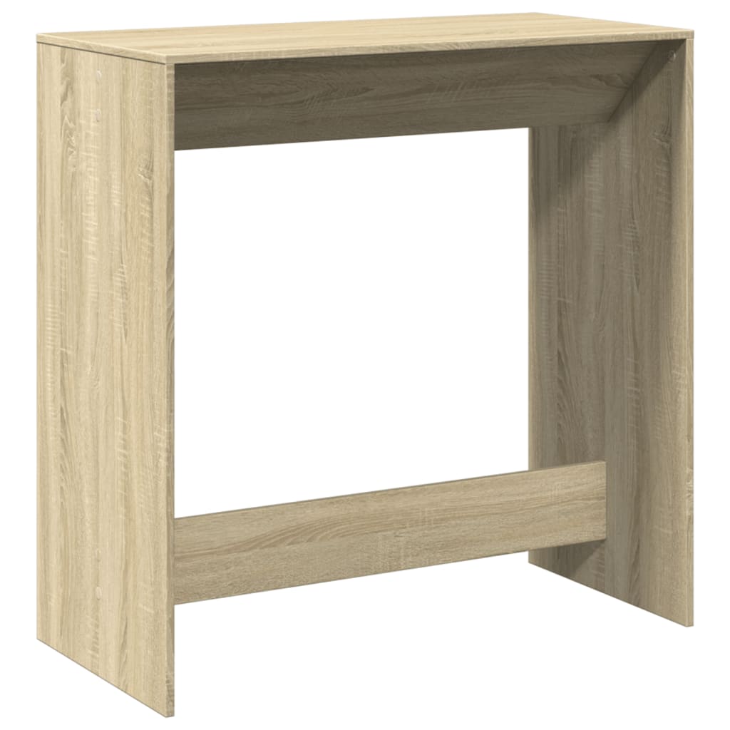 Table De Bar Haute Réglable 70/110 Cm | Plateau Acier Inox + MDF | Cadre Aluminium | Pour Intérieur/Extérieur, Bar, Cuisine