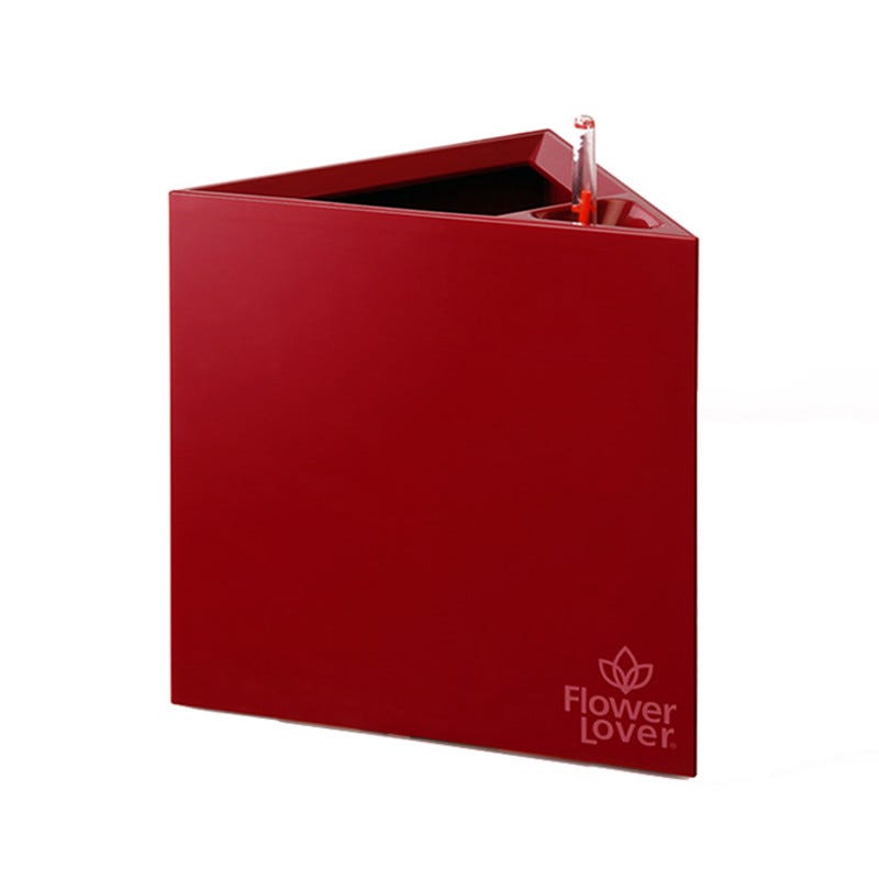 Triangle Color Pot Pot de fleurs - Triangle - 27x27x27cm - Rouge élégant - Flower Lover ...