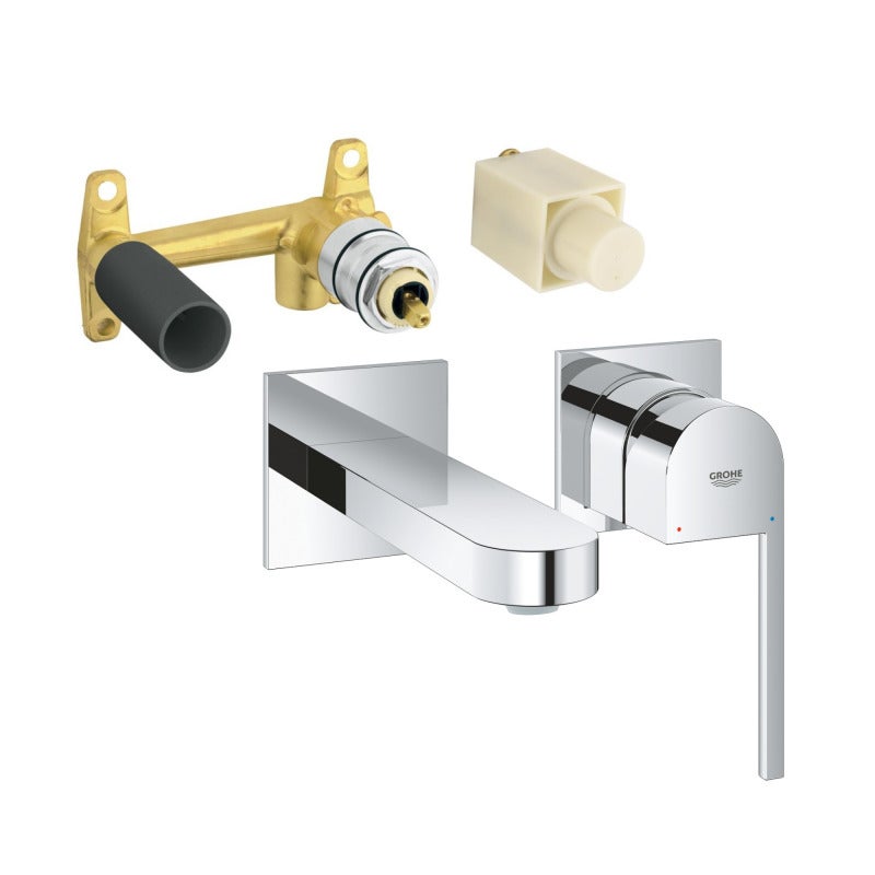 Grohe Plus Set Mezclador empotrado de lavabo tamaño M, 2 agujeros ...