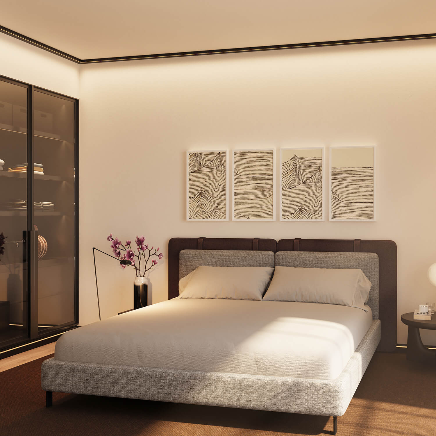 Plinthe NMC WALLSTYL IL11 BLACK Moulure décorative Moulure en stuc Éclairage indirect - 7