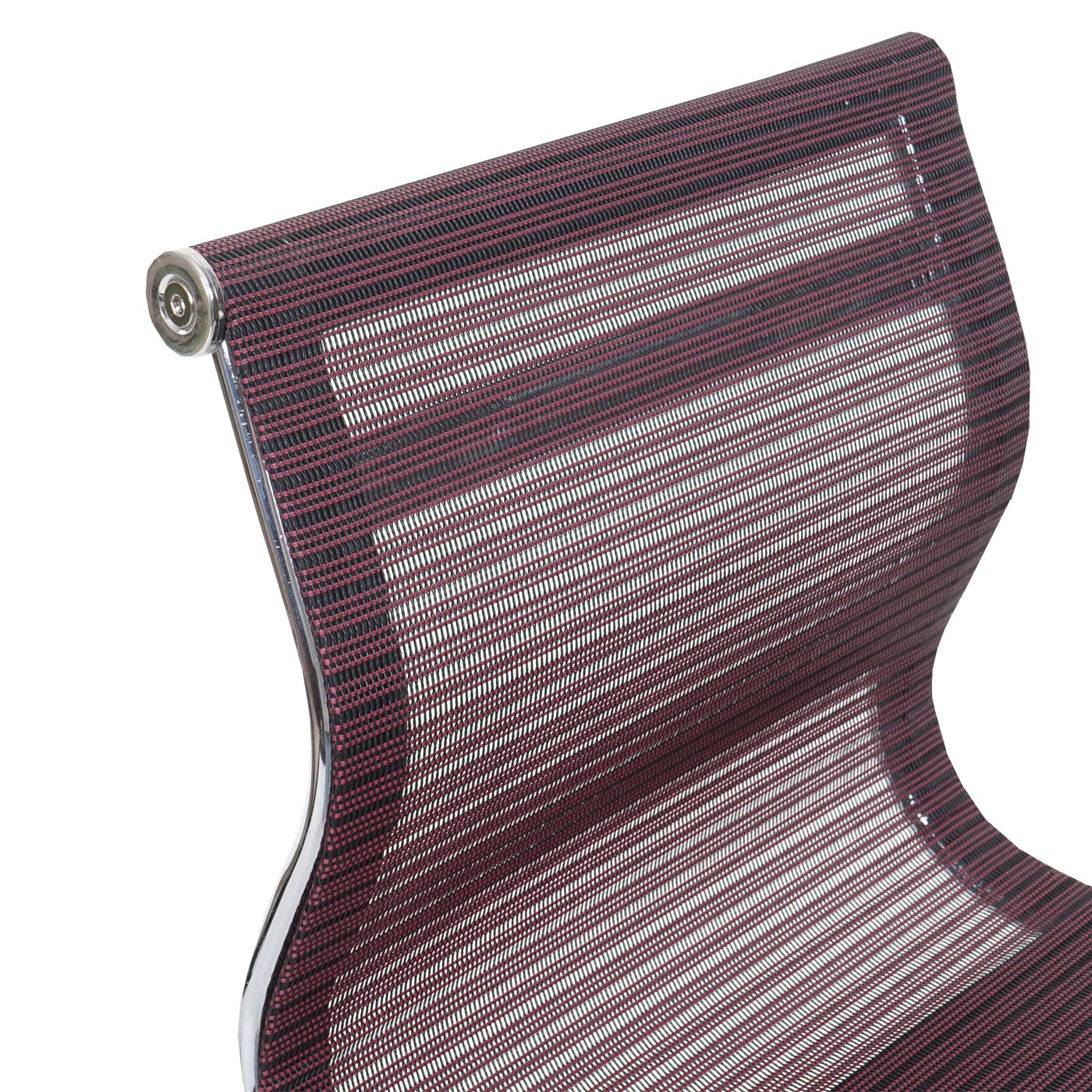Sedia poltrona ufficio girevole HWC-K53 49x49x75-82cm tessuto traspirante rosso vinaccia - 5