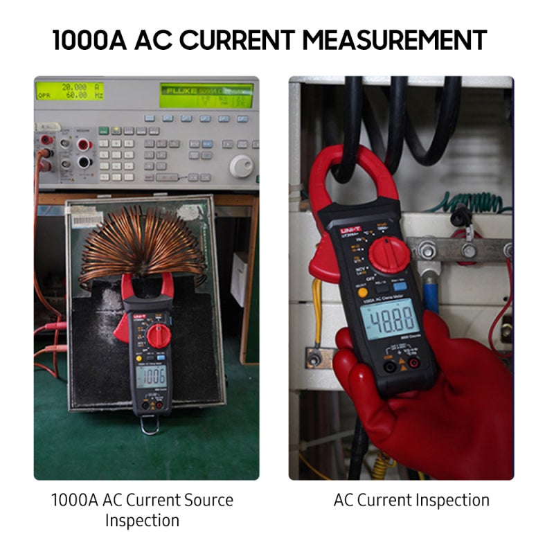 Multimètre numérique universel à pince UT206A+, 6 099 points, sélection automatique - 5