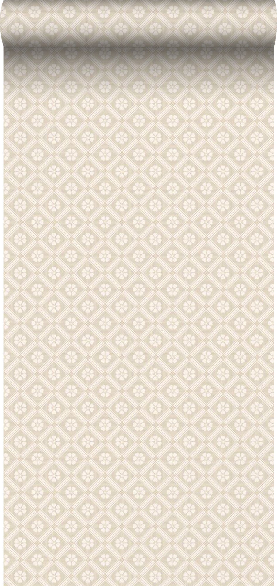 Tapeta motyw płytek beżowym - 53 cm x 10.05 m - BORASTAPETER
