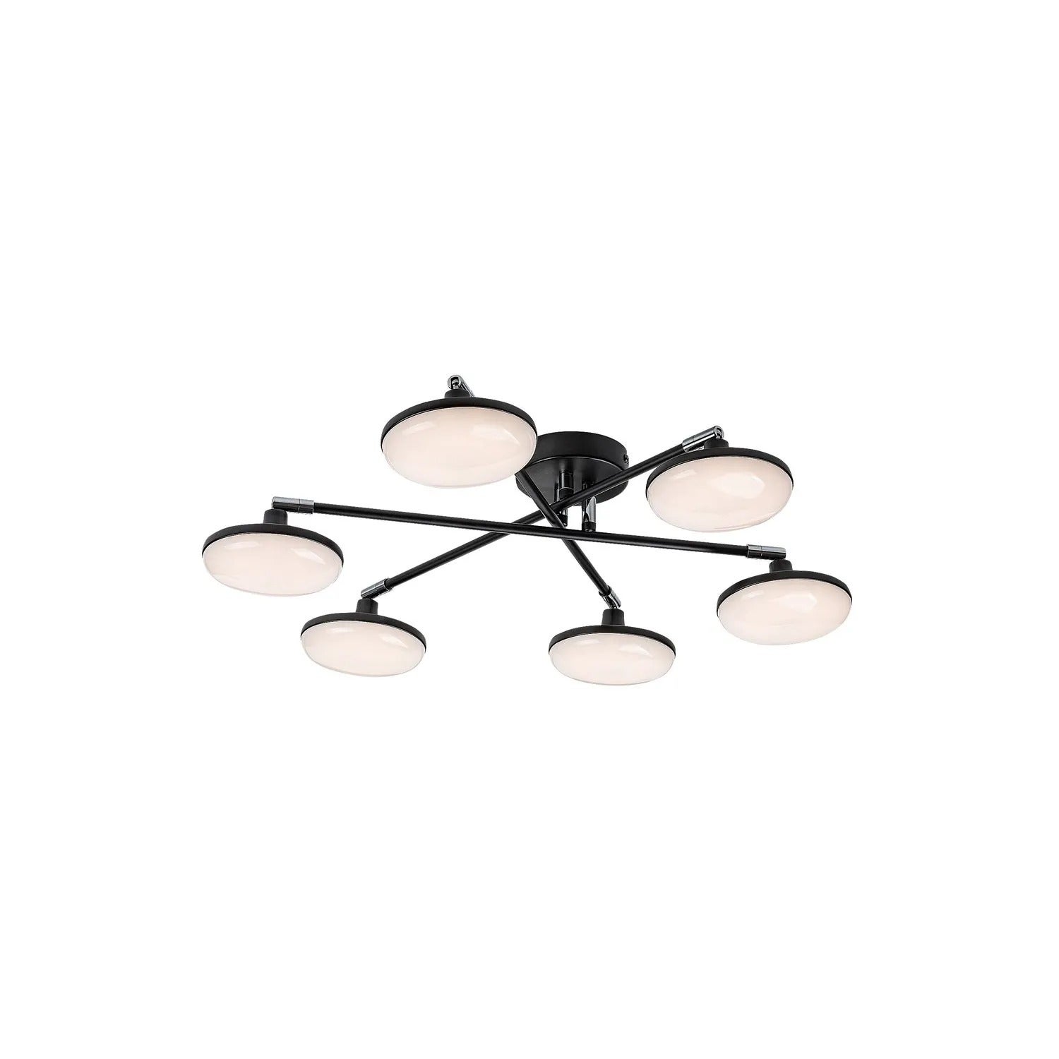 Lampa sufitowa LED MADI 24W Ciepła biel 2350lm metal czarna matowa-biała wym:14x57x57cm IP20 Rabalux