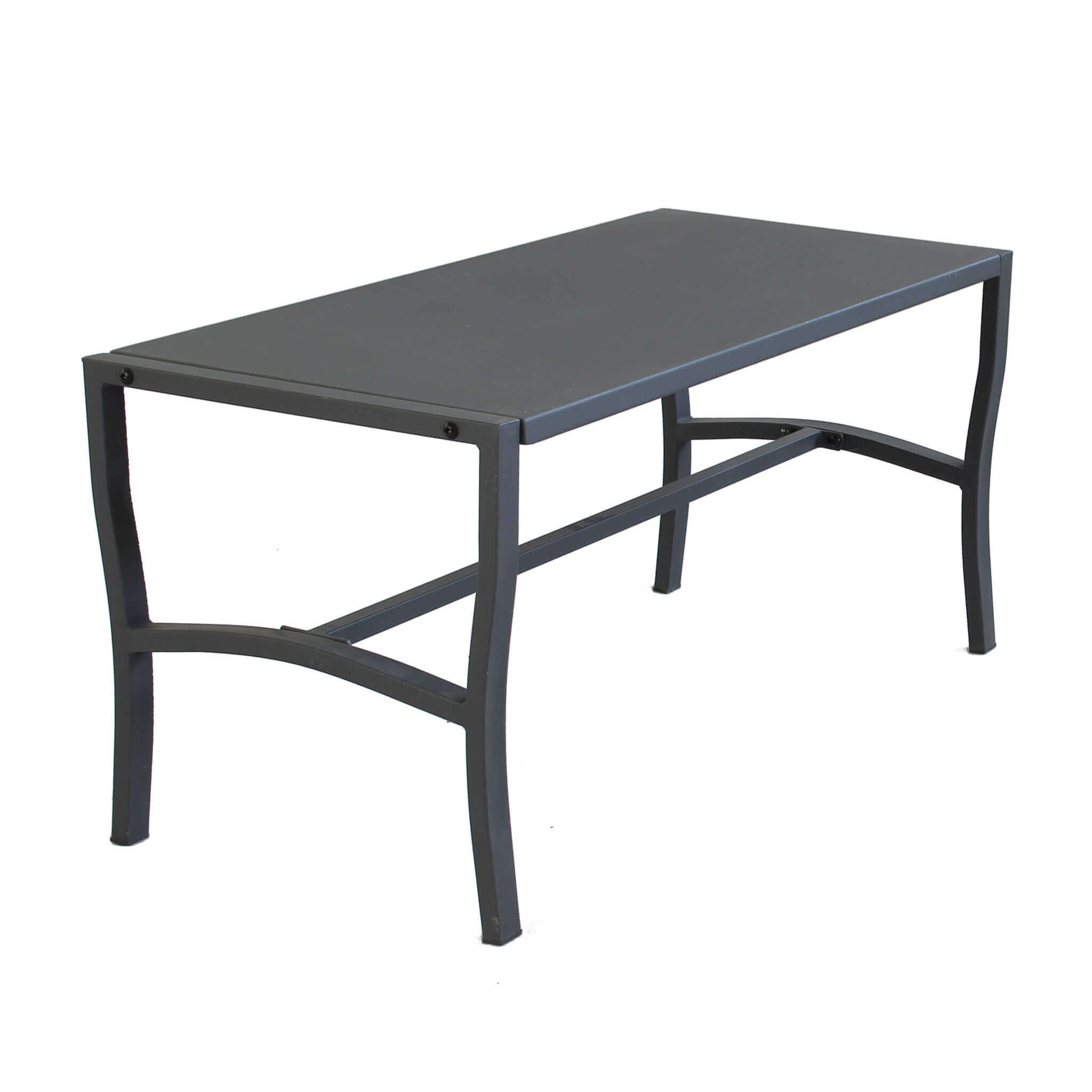 Table basse rectangulaire en acier pour l'extérieur 92x45xH45 cm Living ...