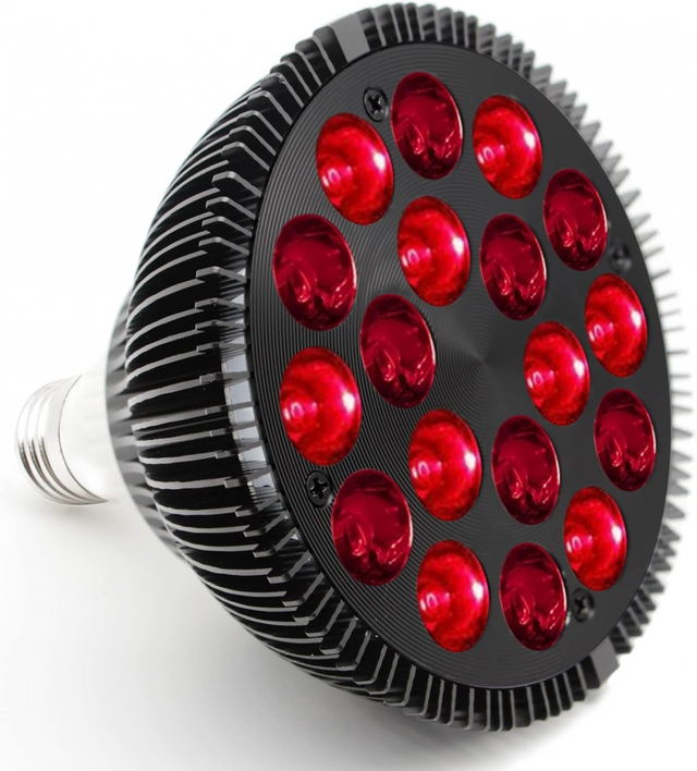 Lampa do terapii światłem czerwonym, 18 diod LED, 54 W, urządzenie łączące światło podczerwone i czerwone, do pielęgnacji twarzy i skóry.