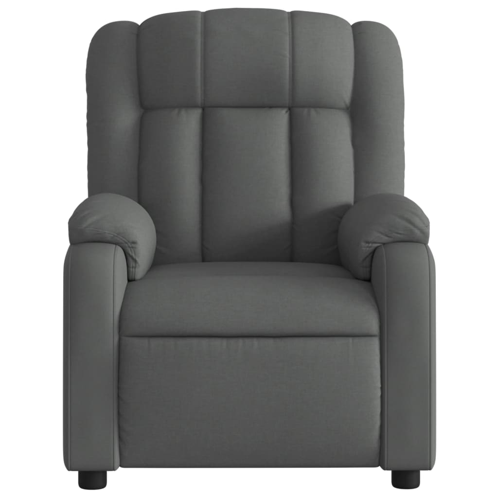 Fauteuil inclinable Gris foncé Tissu - COMFORTXL - 5