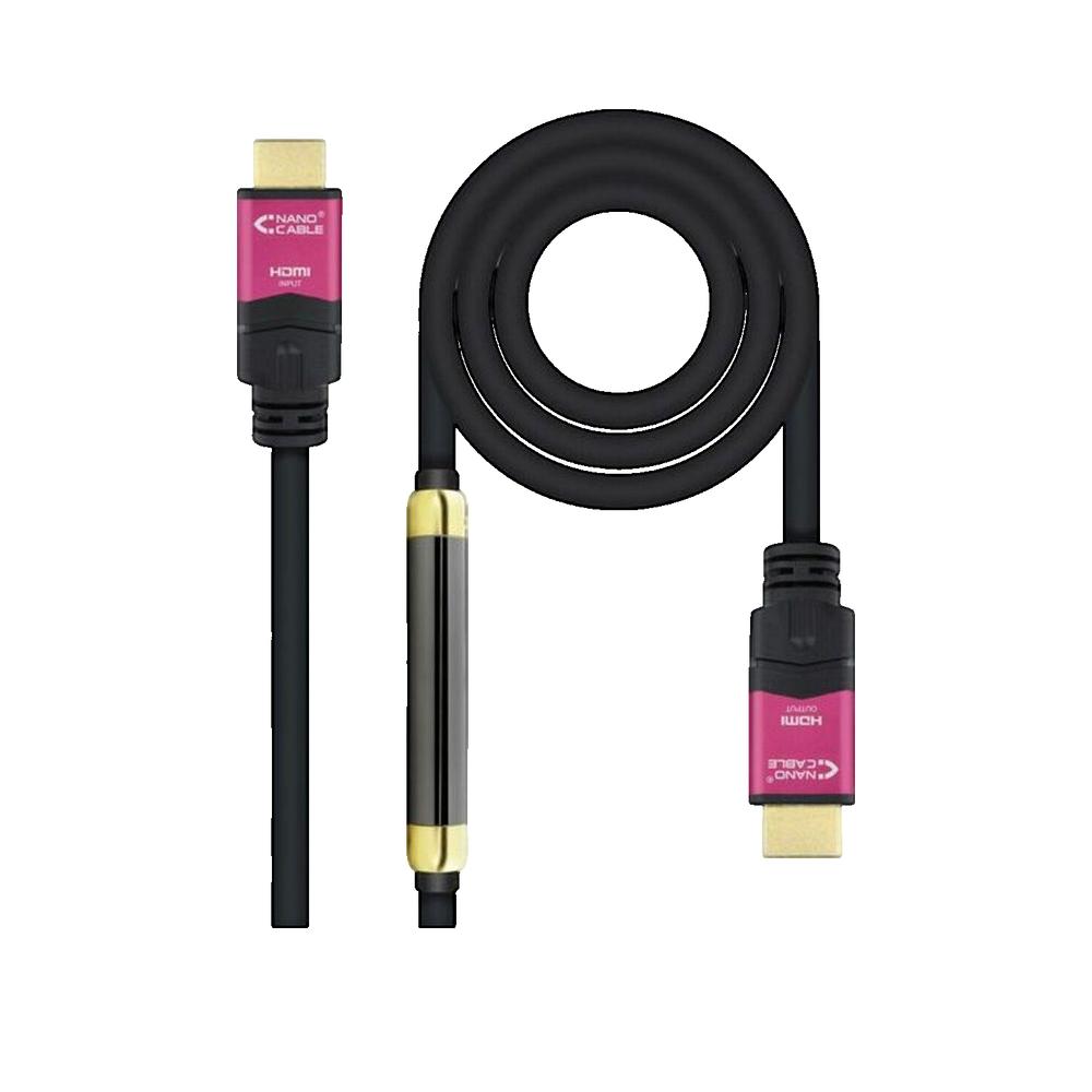Nano Cable Negro Cable Hdmi 2.0 4K Nanocable 10.15.3725/ Hdmi Macho - Hdmi Macho/ 25M - Imagen 2