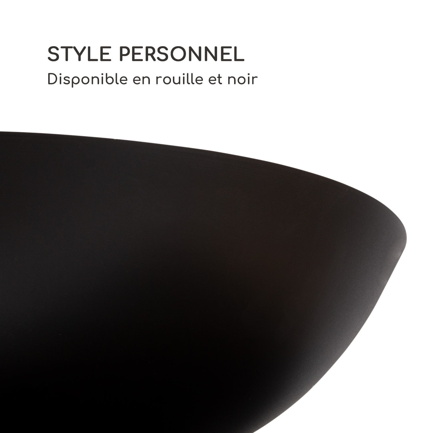BLUMFELDT Braséro Savage 2.0 Wide avec planche à découper en bambou et protection contre les intempéries Noir - 5