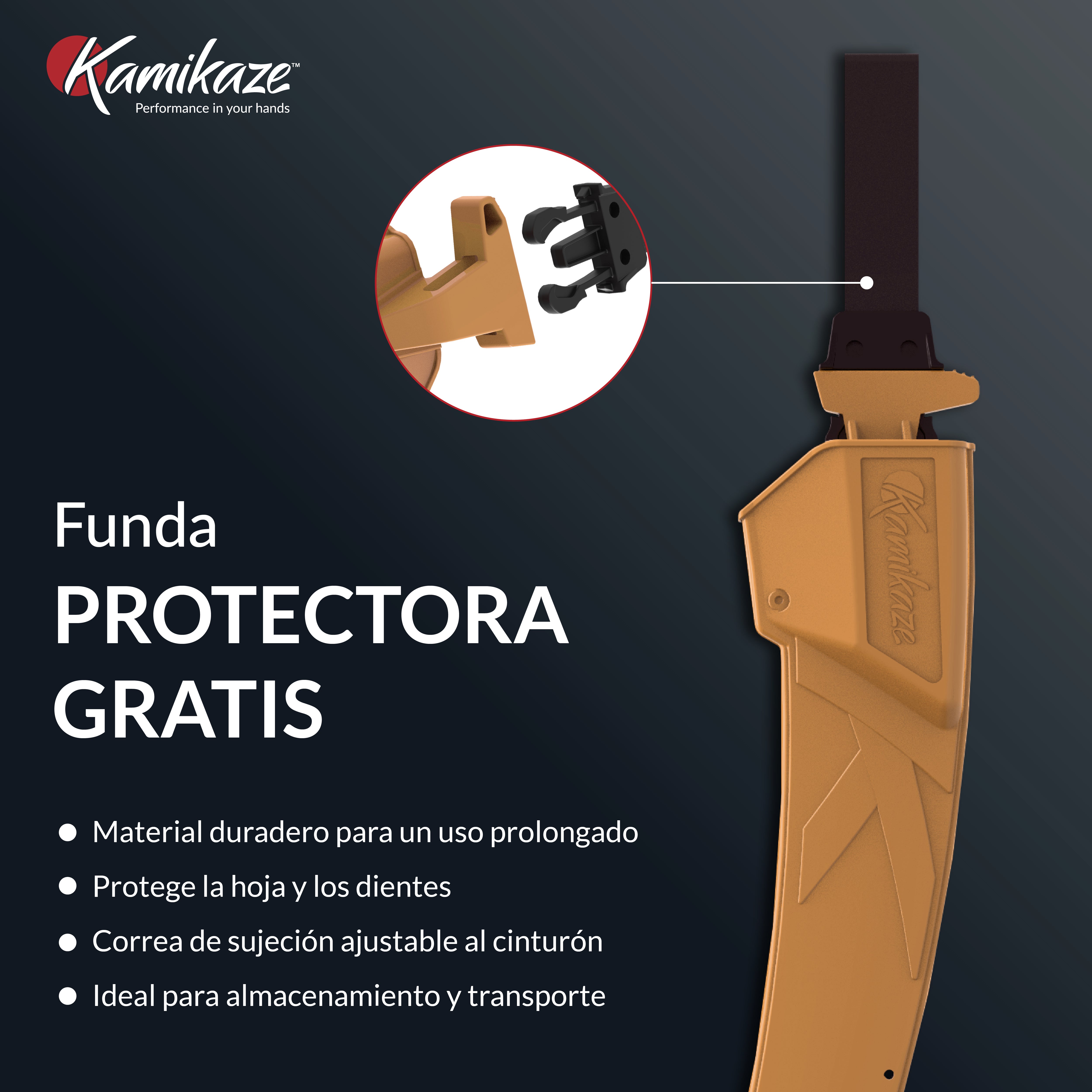 Scie D'élagage Kamikaze Km S-330 Max. 80mmø. Comprend La Couverture. Acier Sk-4. Dents Japonaises. Scie À Main Courbée. Vu Le Pruneau. - 3