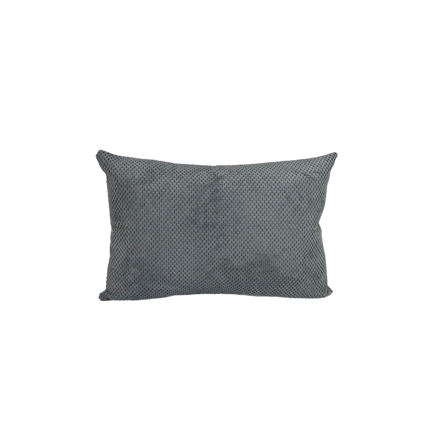 Poduszka ozdobna 60x40 Zefir dot Ciemny szary Velvet