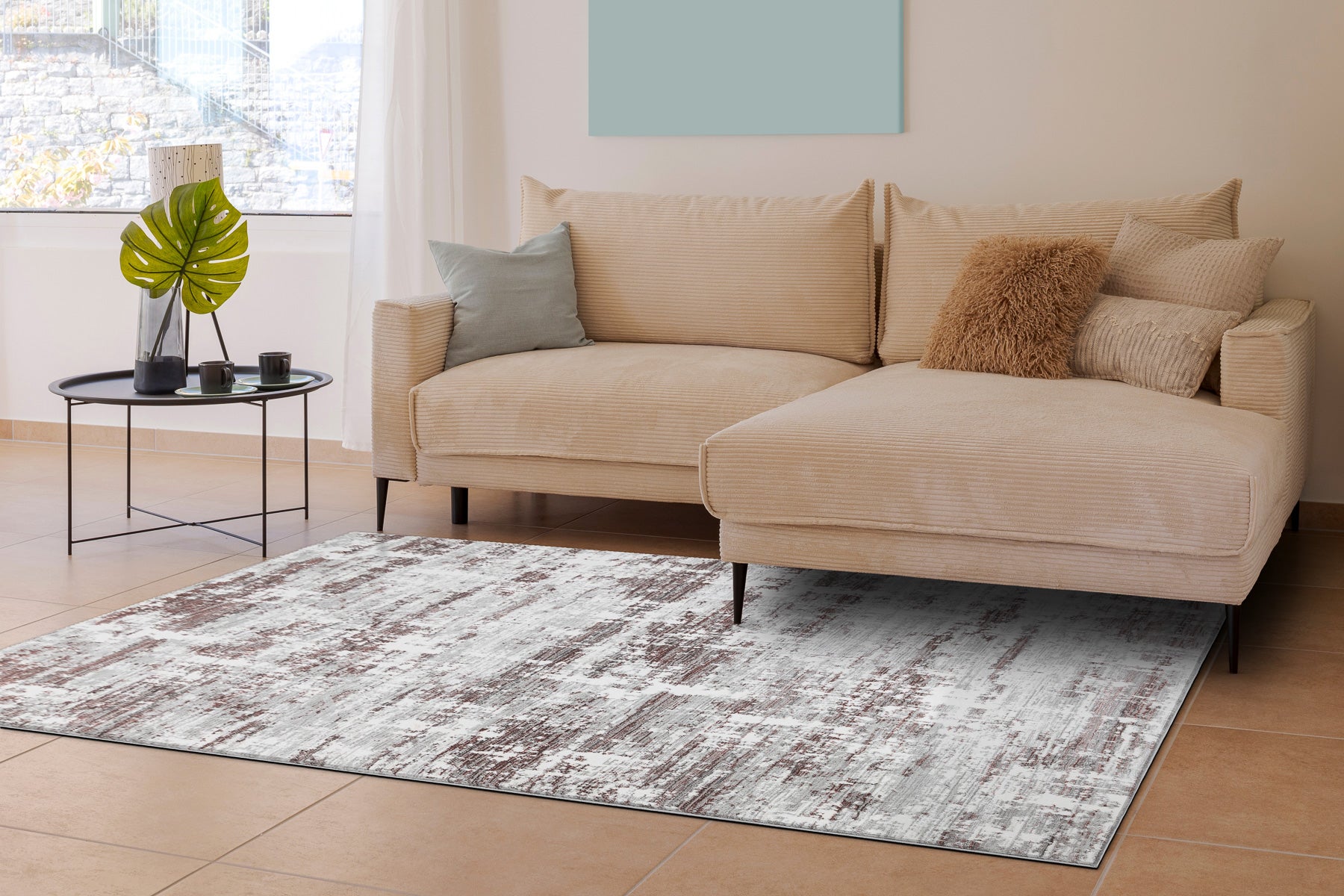 Tapis BLISS Z239AZ551 gris / rose - Abstraction, moderne, structurel 160x220 cm - 5