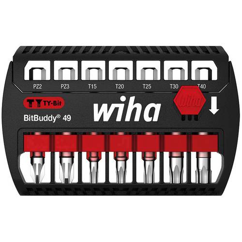 Wiha 42118 Jeu dembouts 7 pièces TORX PLUS®, vis Pozidriv