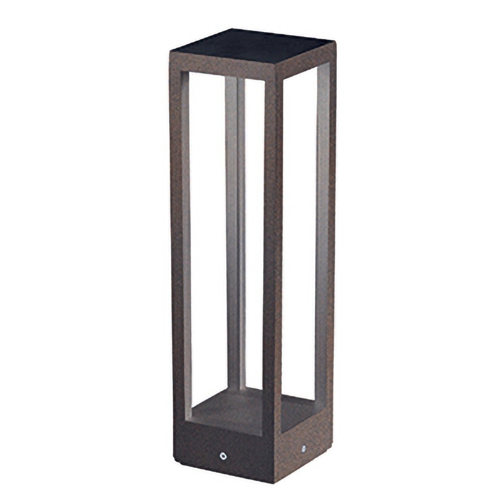 Home Pole - słupek ogrodowy LED do mocowania do podłoża - ciepłe światło nocne 3000K 230V 15W 1590lm szafran - Corten
