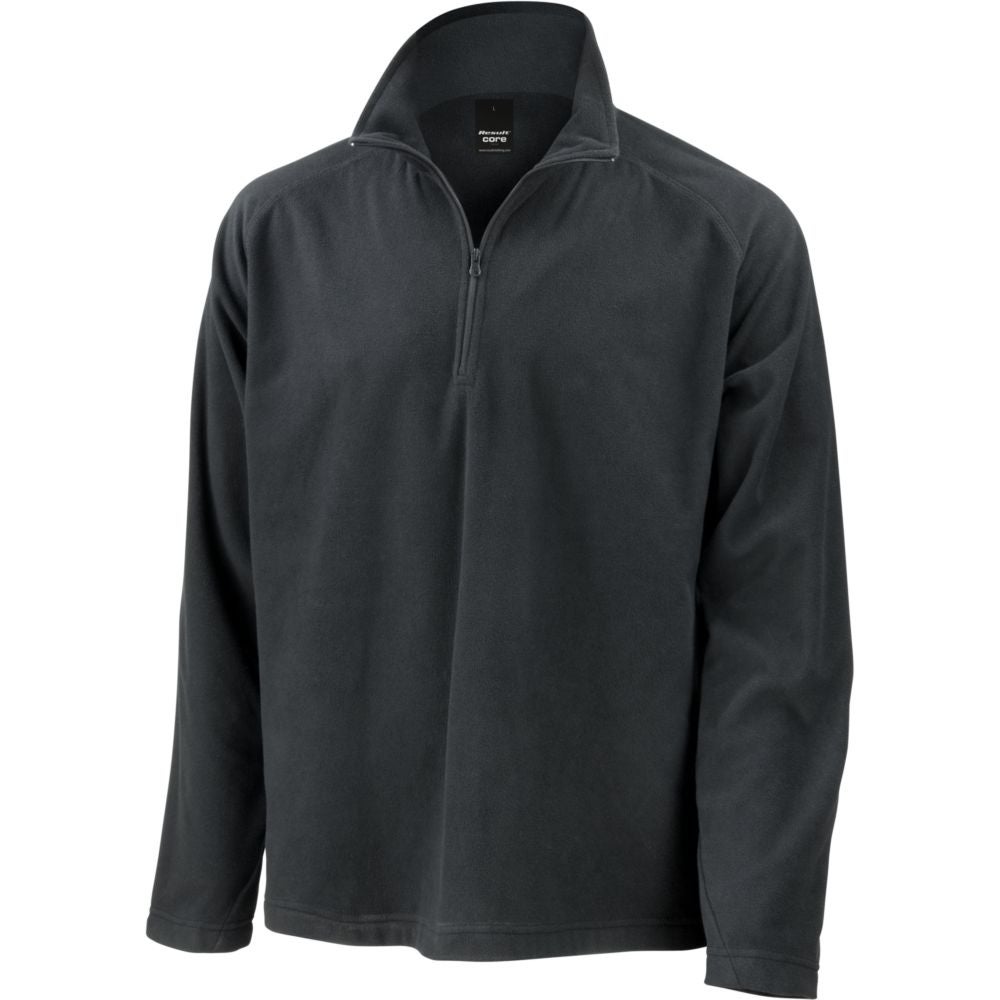 Sweat En Coton Polaire Noir À Quart De Zip | Athleisure | PLT FR