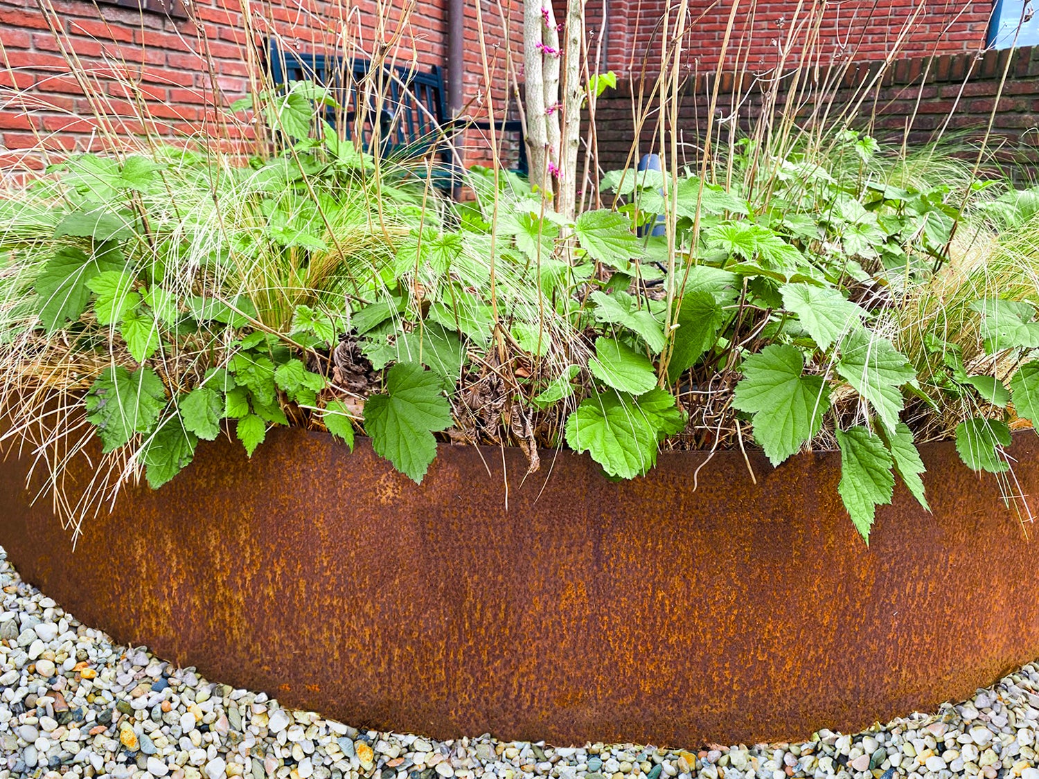 Wovar Bordure de jardin en acier Corten 40 x 106 cm Flexible - Par pièce - 5