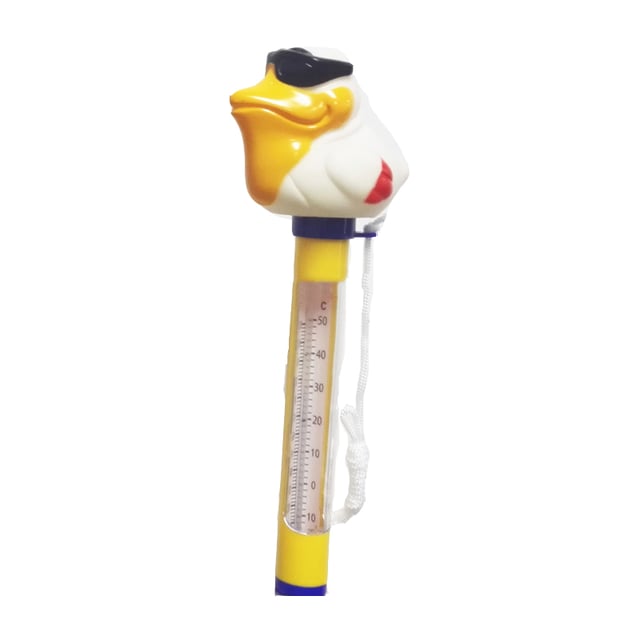 Thermomètre Flottant Pour Piscine - Canard Décoratif - Mesure -10°C à 50°C - Avec Lanière - Pour Piscine, Spa, Aquarium