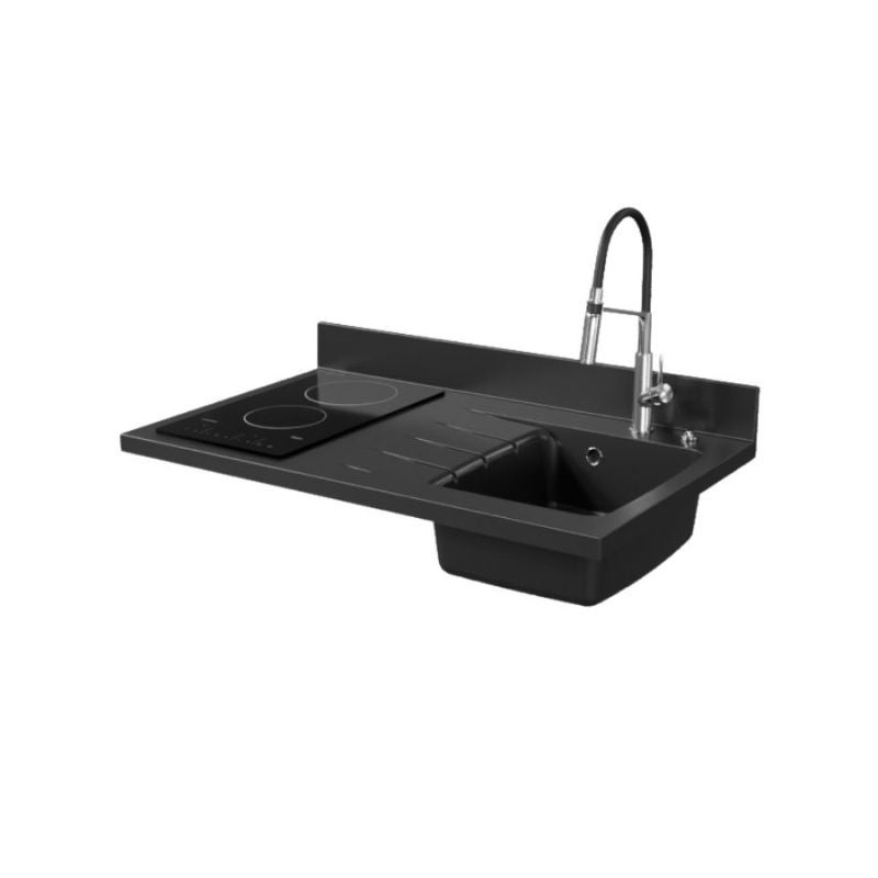 Barre D'angle Latérale Pour Plan De Travail Cuisine - 38 Mm - Finition Gauche + Droite