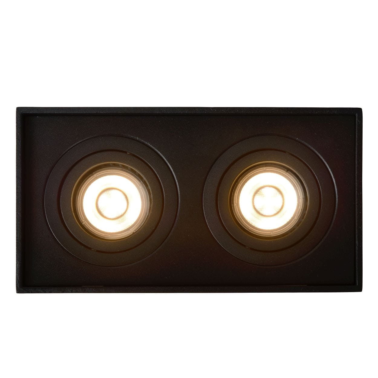 Spot plafond TUBE - Noir - 2xGU10 (MR16) - Lucide - 8